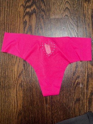 Victoria's Secret Women's Thong Underwear With Mesh Heart  Size L