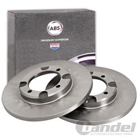2X A.B.S. Bremsscheiben 243Mm Vorne Passend FüR Mitsubishi Colt Cordia Lancer