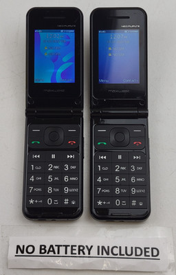 (2x) Maxwest Neo Flip LTE (GSM Unlocked) Dual SIM Flip Phones - *PLEASE READ*
