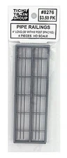 Tichy-Train Triple Pipe Railings 4'' Long - HO Scale Model Railroad Supplies