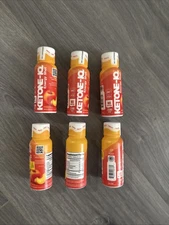 Ketone-IQ Energy Shots | No Caffeine | Exogenous Ketones | Peach | 6 Pack