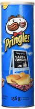 Pringles Salt  Vinegar Potato Chips 156g/5.5oz, Cans, 14 Pack