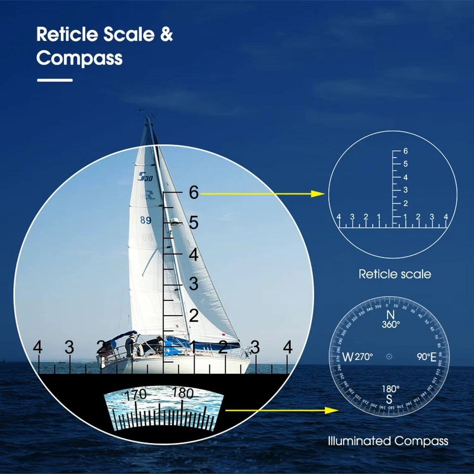 HD Binoculars 7x50 Professional Powerful Maritime Military Grade Optics - Image 4 of 4