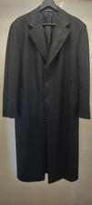 Men's Canali 100% Wool Pura Lana Vergine Full Length Overcoat Size 42?