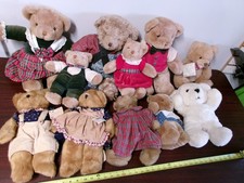 Teddy Bear 12-16" plush collection bears lot of 11 Little Learner Russ 