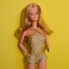 Vintage Fashion Photo Barbie 70s Superstar Era Doll Gold Romper Mattel READ