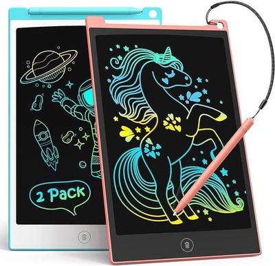 LCD Writing Tablet, 2 Packs Drawing Pads for Kids 3 4 5 6 Years Old 8.5 Inch Col