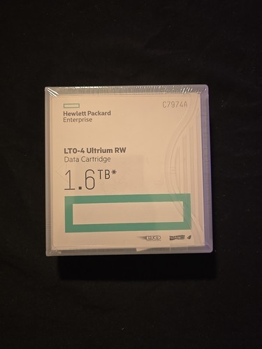 CARTUCCIA DATI HP C7974A LTO-4 ULTRIUM RW 1,6 TB/SIGILLATA IN FABBRICA 1 cartuccia