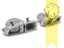 Edelstahl Endrohre Auspuff Blende Auspuffblenden f&uuml;r Mercedes Benz X166 GLS