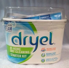 Vtg 2009 Dryel Starter Kit Dry Clean At Home Original Fresh Scent Bag Cleans 12