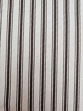 Brown Ticking Stripe Upholstery Fabric Home Decor Curtain Pillow Cover Material