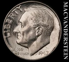 1947-D Silver Roosevelt Dime - Choice Gem Brilliant Unc  Lustrous  #K1151