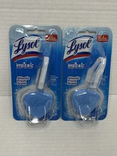 2 Pcs Lysol Hygienic Atlantic FRESH SCENT Automatic Toilet Cleaner Blue Clip On