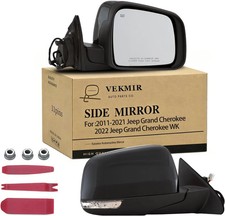 Right Side Mirror For 2011-2021 Jeep Grand Cherokee 11Pins Black Heated 4974