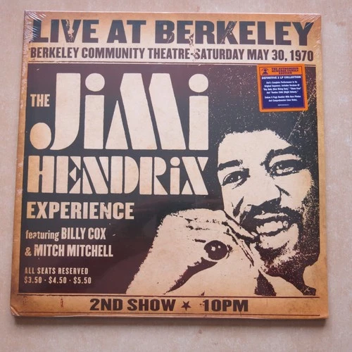 JIMI HENDRIX Live At Berkeley - Double vinyl LP Sealed with corner bumps