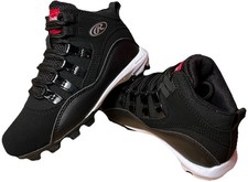 Rawlings® Kids Size 8 Full Press Baseball Cleats Black Gold 9206BKSL 