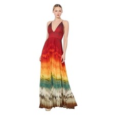 Alice + Olivia Lauren Pleated Maxi Dress