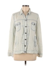 Life In Progress Women Gray Denim Jacket M