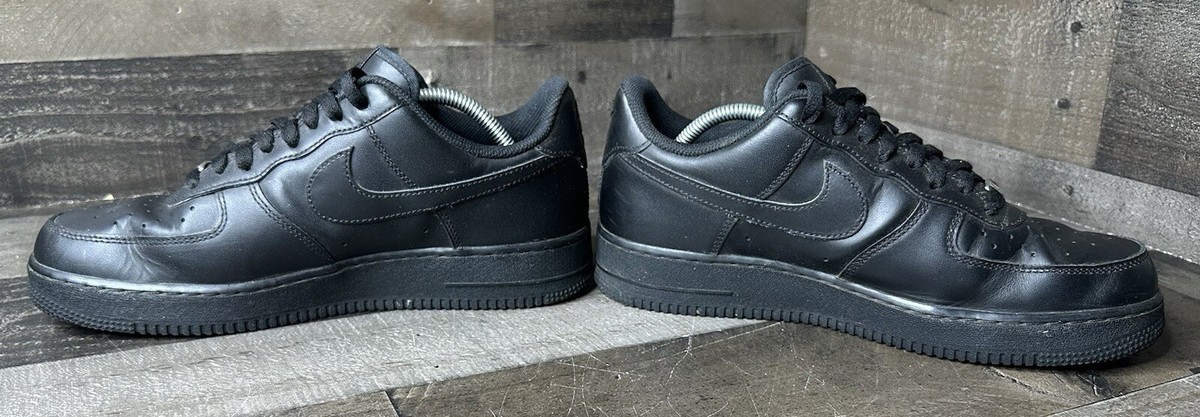 Nike Air Force 1 ブラック レザー　27センチ Nike Air Force 1 Low '07 Mens Size 10.5 Black Athletic Shoes