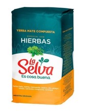2 Packs Yerba Mate. Especial Con Hierbas  La Selva 1kg