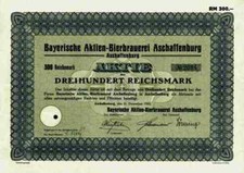 Bayerische Bierbrauerei 1933 Aschaffenburg BABA Binding Radeberger Wiesbaden 300