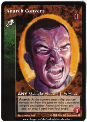 Anarch Convert Caitiff Anthology I 2018 BCP V:TES VTES Vampire CCG