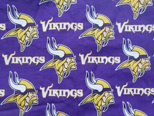 Minnesota Vikings NFL Cotton Fabric Yardage Remnants