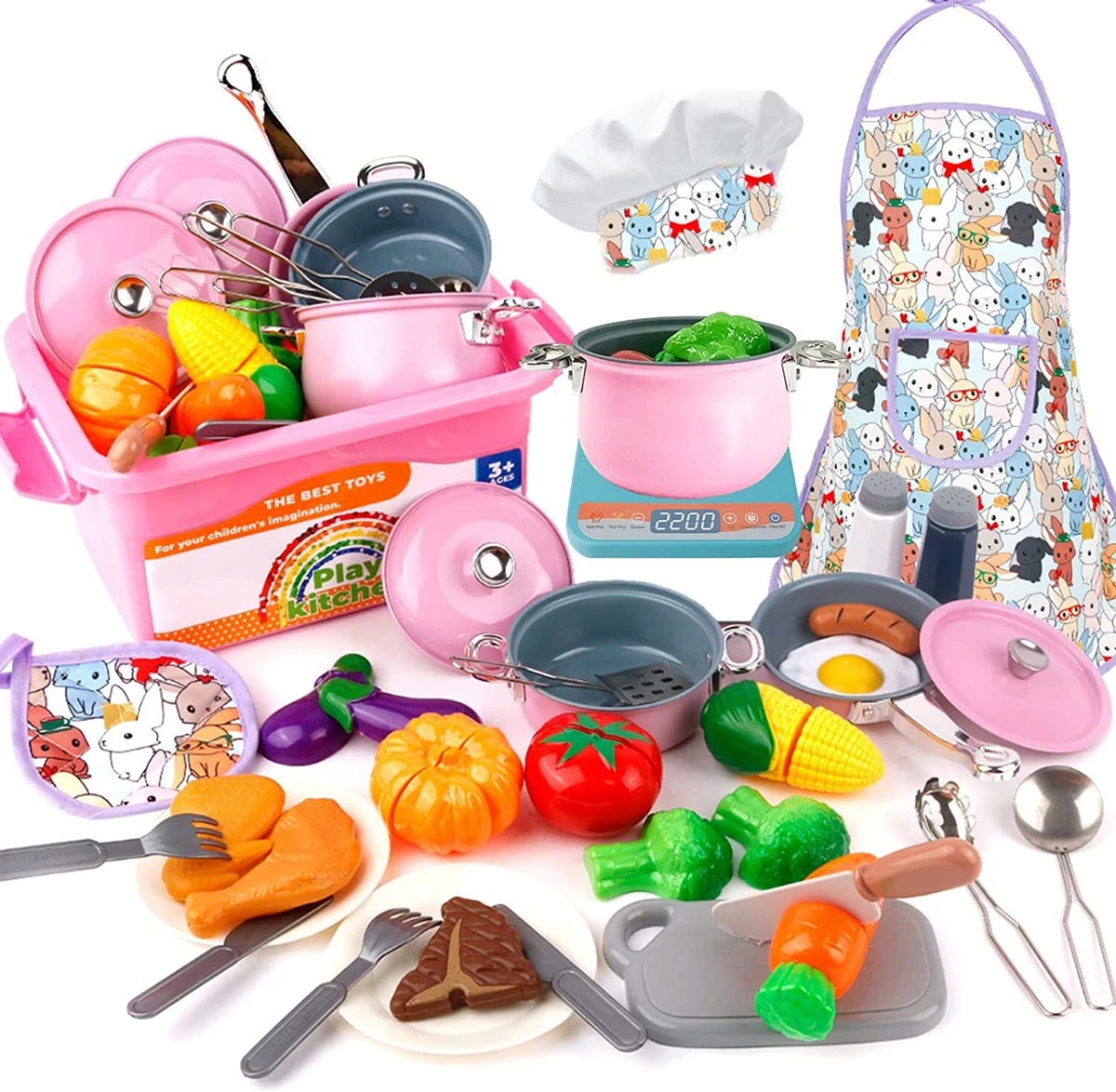 Kids kitchen hot sale pans