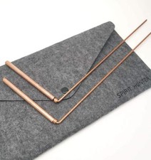 99.9 Copper Dowsing Rod- 2PCS Divining Rods with Bag - Detect Gold, Water Ghost