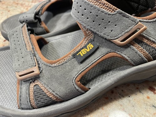 Teva Sandalen Herren Gr.9 Katavi 2 Adventure Slingback Riemchen 1019192 Grau Leder - Bild 2 von 13