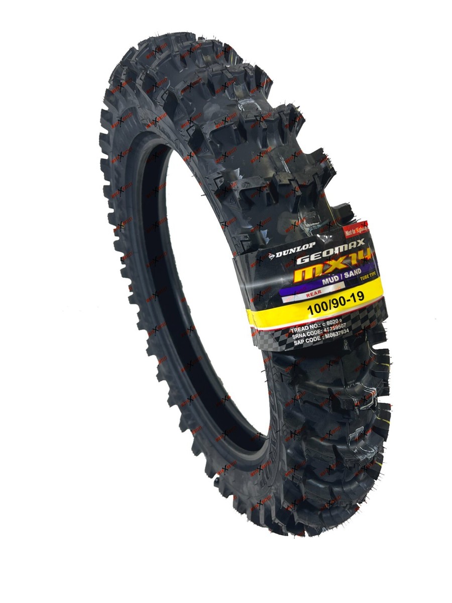 Dunlop Geomax MX14 100/90-19 Rear Tire Dirt Bike Motorcycle | Rear