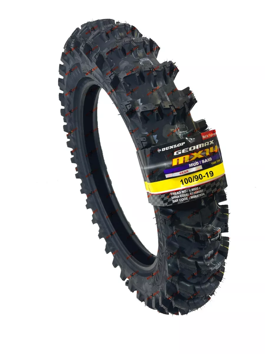 Dunlop MX14 100 90 19 Rear Tire Dirt Bike Motorcycle Geomax 100 90