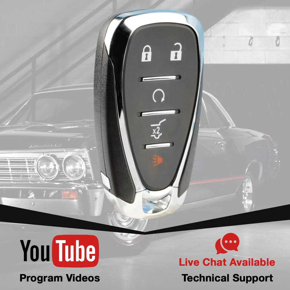 Keyless Entry Remote Key Fob for 2016 2017 2018 2019 Chevrolet Camaro HYQ4EA - Imagem 3 de 4