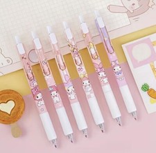 My Melody Gel Pens Office Stationery Pen Retractable Sanrio Hello Kitty 6 Pack