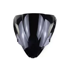 Double Bubble Windscreen Windshield For Kawasaki NINJA ZX6R 636 2024 2025（Black）