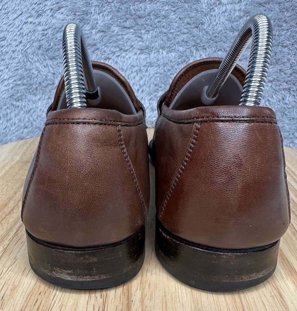 Allen Edmonds Urbino Brown Calfskin Tassel Moccasins Loafers  display picture 1