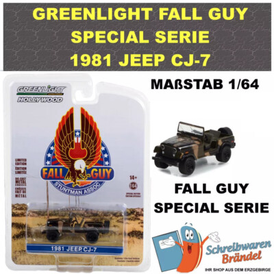 GREENLIGHT FALL GUY SPECIAL SERIE 1981 JEEP CJ-7 COLT SEAVERS 1:64 #44965-E NEU