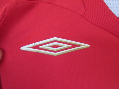 Maillot De Football Angleterre Umbro - Taille L - Rouge - Occasion