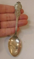 Vintage Mechanics Sterling Silver Company "Nebraska" Souvenir Spoon 