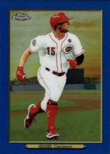 2020 Topps Turkey Red Chrome Refractors Blue #TRC-23 Nick Senzel 34/50 Reds