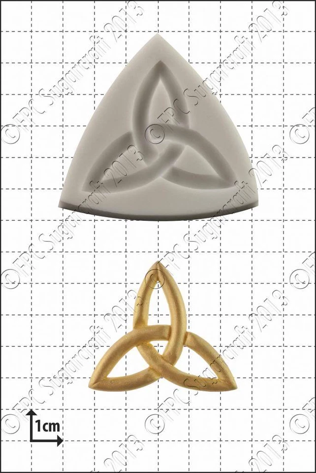 Molde de Silicona Celta Trébol Comida Uso FPC Pasta de Azúcar - Imagen 1 de 1