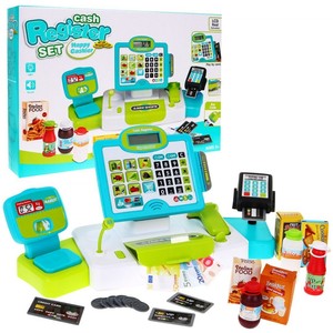 pretend cash register with scanner