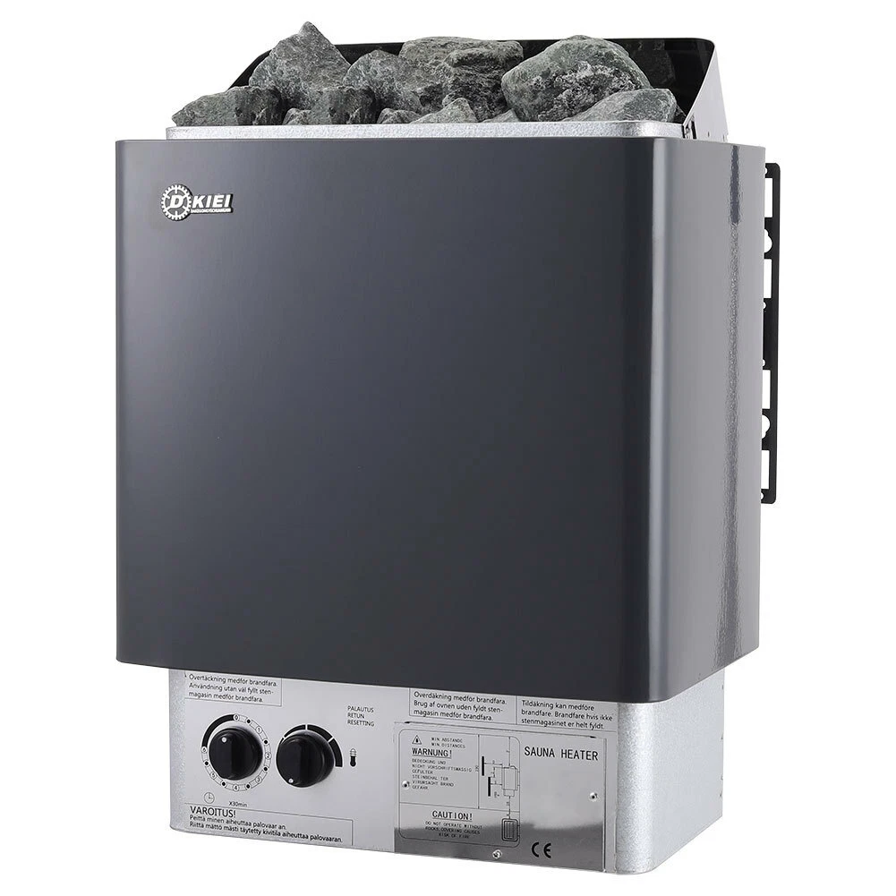 3-9KW Electric Sauna Heater Galvanized Steel Wet u0026amp; Dry Steam SPA Stove  With Rock | eBay