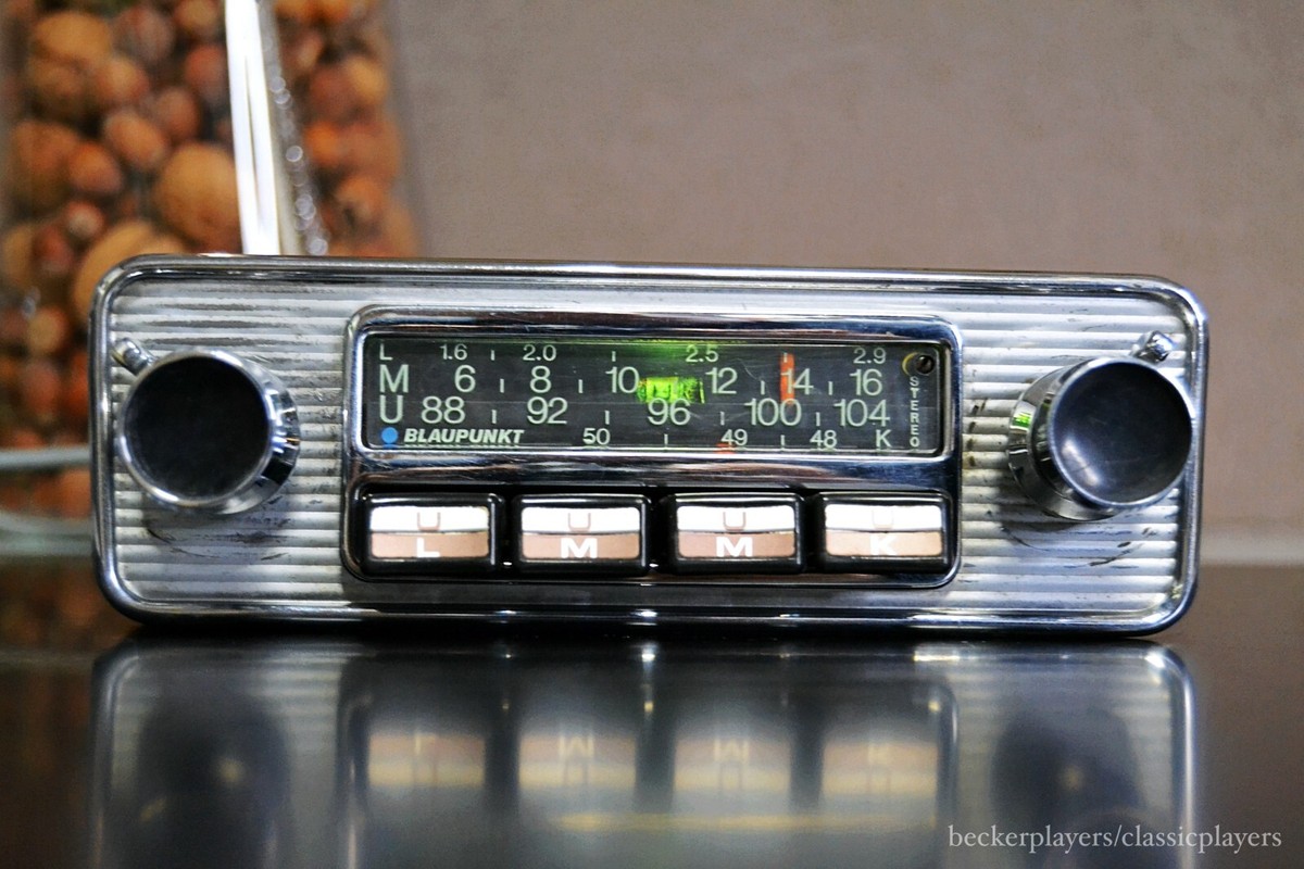 Vintage Chrome Blaupunkt KOLN Stereo AUTOSEEK RARE 70's Porsche
