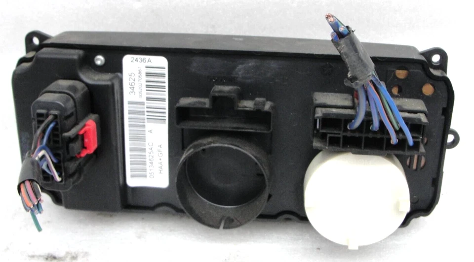 CONTROL DE CLIMA MANUAL temperatura zona única Dodge Caravan aire acondicionado 5005001 01-03 OEM Foto 3 de 3