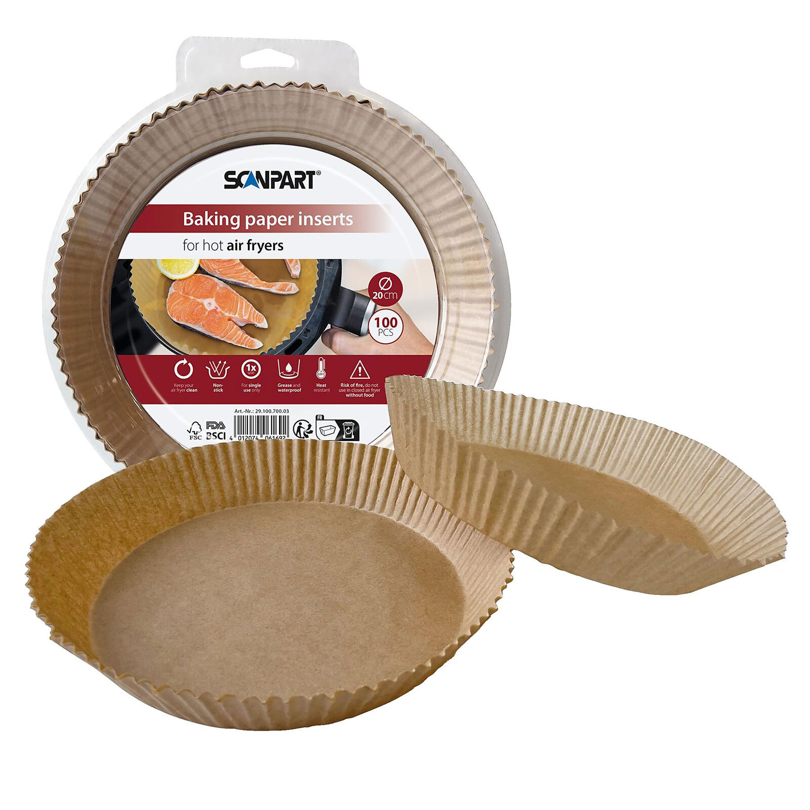 SCANPART 100 Stück- Наматрасник для воздушной сушки, 20 см