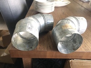 3-in, 26-ga, Galvanized,  Round , Adjustable Ducts, Set Of 2-each