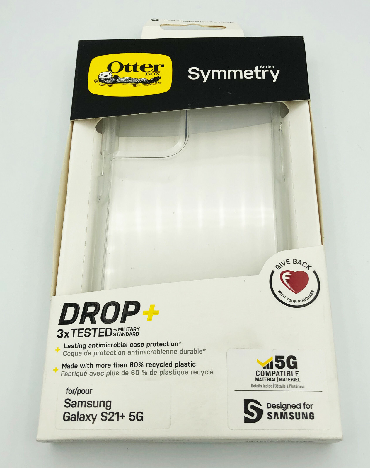 Genuine OtterBox Symmetry Case for Samsung Galaxy S21+ 5G - Clear