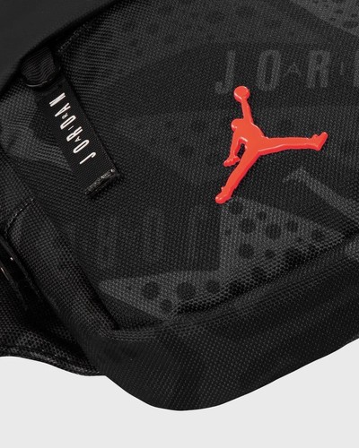 Nike Jordan Airborne Hip Bag Black Infrared AJ6 Crossbody 7A0747 G0H New - Picture 7 of 13