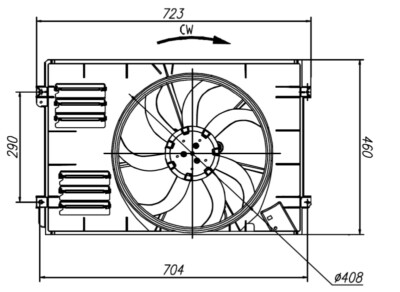 NRF 47925 Fan, radiator for AUDI,SEAT,SKODA,VW